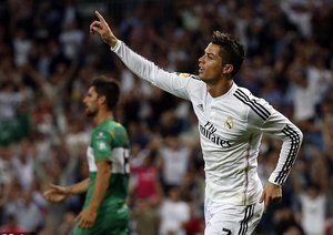 کریستیانو رونالدو|رئال مادرید 5-1 الچه / لالیگا