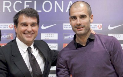 لاپورتا: با گواردیولا درباره بازگشتش به بارسلونا صحبت کردهام