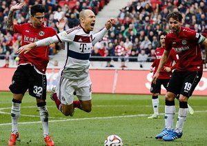 آرین روبن|هانوفر 1 - 3 بایرن مونیخ / بوندسلیگا