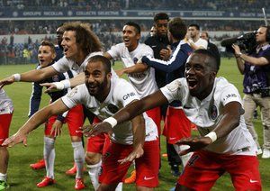 شادی بازیکنان پی اس جی