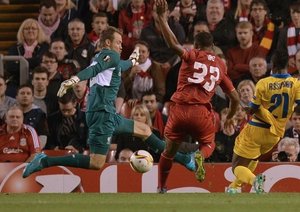 ابنزر اسیفواه|لیورپول 1 - 1 سیون / لیگ اروپا