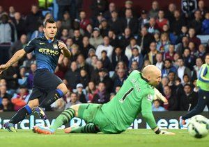 سرخیو اگرو|آستون‌ویلا 0 - 2 منچستر سیتی/ لیگ برتر