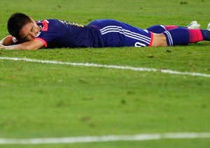 عکس العمل کاگاوا|ژاپن 1 (4) - (5) 1 امارات / جام ملت های آسیا 2015