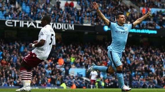منچستر سیتی 3 - 2 آستون ویلا/هفته سی و چهارم لیگ برتر/گل های مسابقه