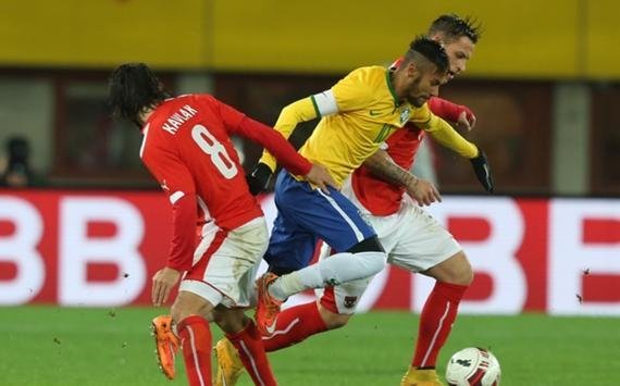 اتریش 1 - 2 برزیل/ دوستانه بین المللی