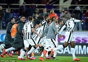 شادی بازیکنان یووه