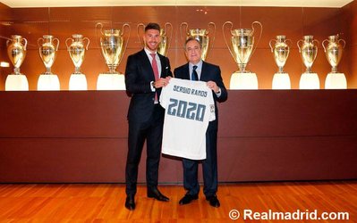 گزارش تصویری | مراسم تمدید قرارداد سرخیو راموس با رئال مادرید برگزار شد