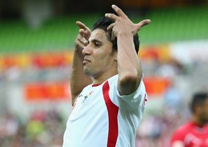 شادی بازیکن اردن|فلسطین 1 - 5 اردن / جام ملت های آسیا 2015