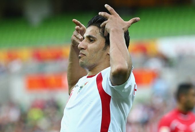 شادی بازیکن اردن