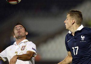 لوكاس دیگن|صربستان 1-1 فرانسه / دیدار دوستانه