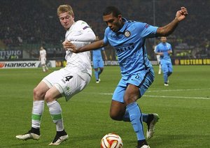 کوین دی بروین|اینترمیلان 1 - 2 وولفسبورگ / لیگ اروپا