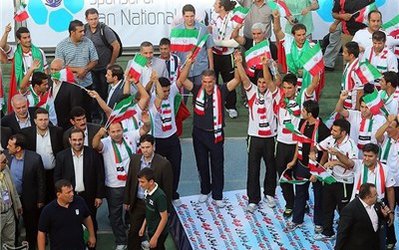 12 خرداد بدرقه تیم ملی فوتبال با حضور مردم