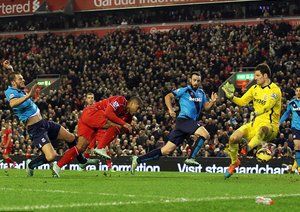 گلن جانسون|لیورپول 1 - 0 استوک سیتی / لیگ جزیره