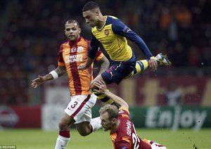 الکس اوکسلید چمبرلین|گالاتاسراي 1 - 4 آرسنال / لیگ قهرمانان