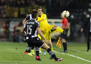 عدنان یانوزای|پائوک 1 - 1 بوروسيا دورتموند / لیگ اروپا