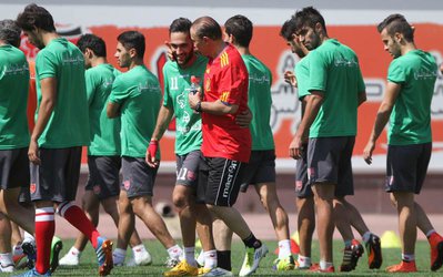 حاشیه تمرین پرسپولیس | از حضور دایی جلوگیری شد و درخشان تمرین را زیر نظر گرفت