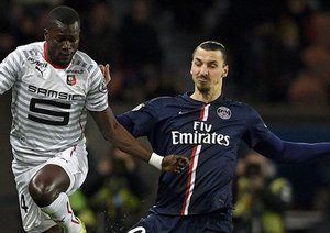 زلاتان ایبراهیموویچ|پاریس سن ژرمن 1 - 0 رن / لوشامپیونه