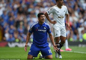 دیگو کوستا|چلسی 2 - 2 سوانسی / لیگ برتر انگلستان