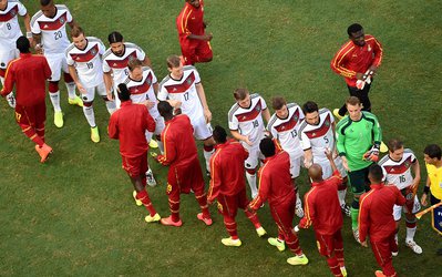 نیمه اول: آلمان 0 - غنا 0 / توقف آلمان در نیمه اول برابر غنا