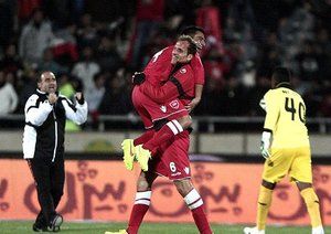 شادی بازیکنان پرسپولیس|استقلال تهران 1 - 2 پرسپولیس تهران / لیگ برتر (دربی 79 )