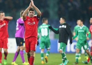 استیون جرارد|لادوگورتس 2 - 2 لیورپول / لیگ قهرمانان