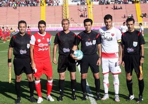 کاپیتان های دو تیم|تراکتورسازی تبریز 0 - 1 پرسپولیس تهران / لیگ برتر