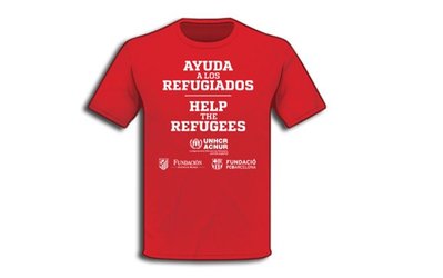 عکس روز | لباس تیم‌های بارسا و اتلتیکو مادرید برای حمایت از پناهجویان