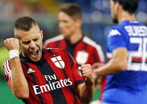 جرمی منز|سامپدوریا 2 - 2 میلان /  سری آ