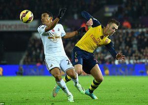 کالوم چمبرز|سوانسی 2 - 1 آرسنال / لیگ جزیره