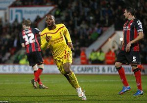 رحيم استرلینگ|ای اف سی بورنموث 1 - 3 لیورپول / جام اتحادیه