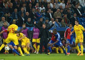 براندان راجرز|بازل 1-0 لیورپول / لیگ قهرمانان