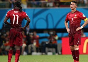 کریستیانو رونالدو - ادر|نگاه خاص کریسیتیانو رونالدو در ابتدای بازی مقابل امریکا .