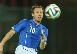 آنتونیو کاسانو|عکس العمل آنتونیو کاسانو در بازی مقابل لوکزامبورگ.