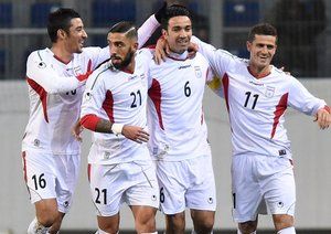 شادی بازیکنان ایران|ایران 2 - 0 شیلی / بازی دوستانه