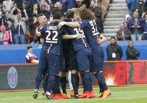 شادی بازیکنان پی اس جی