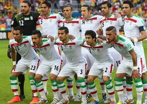 ایران|بازیکنان تیم ملی کشورمان در بازی مقابل نیجریه .