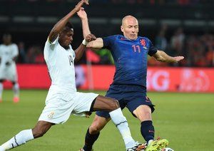 آرین روبن - جری آکامینکو|هلند 1-0 غنا / دیدار دوستانه