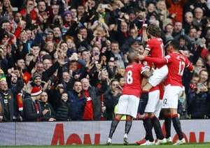 شادی بازیکنان منچستر