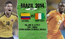 کلمبیا 2 - 1 ساحل عاج