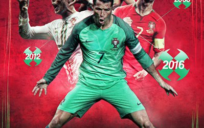 رونالدو، اولین بازیکنی که در چهار دوره جام ملت های اروپا گلزنی کرده است