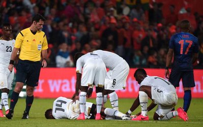 آکامینکو از غنا، به علت مصدومیت جام جهانی را از دست داد