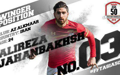 حضور ایرانی های پر افتخار در جمع ۱۰ بازیکن برتر آسیا