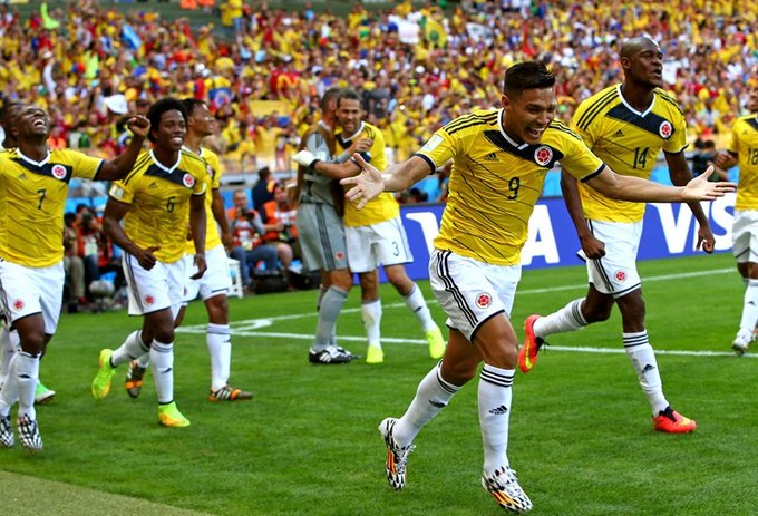 گل سوم کلمبیا به یونان