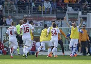 شادی بازیکنان رم