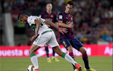 گزارش تصویری | رونمایی از بارسلونای انریکه در شب بازگشت مسی به اوج