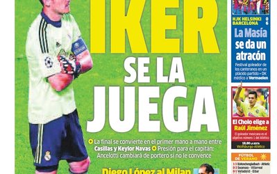 گیشه | مارکا: کاسیاس دروازه‌بان اول است / آ.اس: کریستیانو آماده است