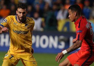 فن در وایل|آپوئل 0 - 1 پاریس سن ژرمن / لیگ قهرمانان