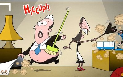 کاریکاتور روز | حرف‌های مورینیو و همسر بنیتس سوژه شد