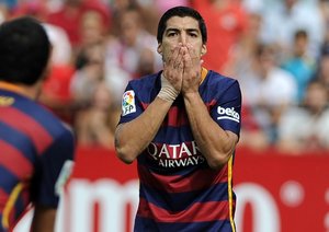 لوئیس سوارز|سه ویا 2 - 1 بارسلونا / لالیگا