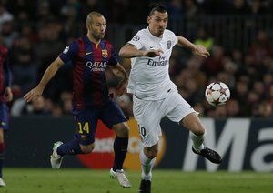 زلاتان ایبراهیموویچ - خاویر ماسکرانو|بارسلونا 3 - 1 پاریس سن ژرمن / لیگ قهرمانان